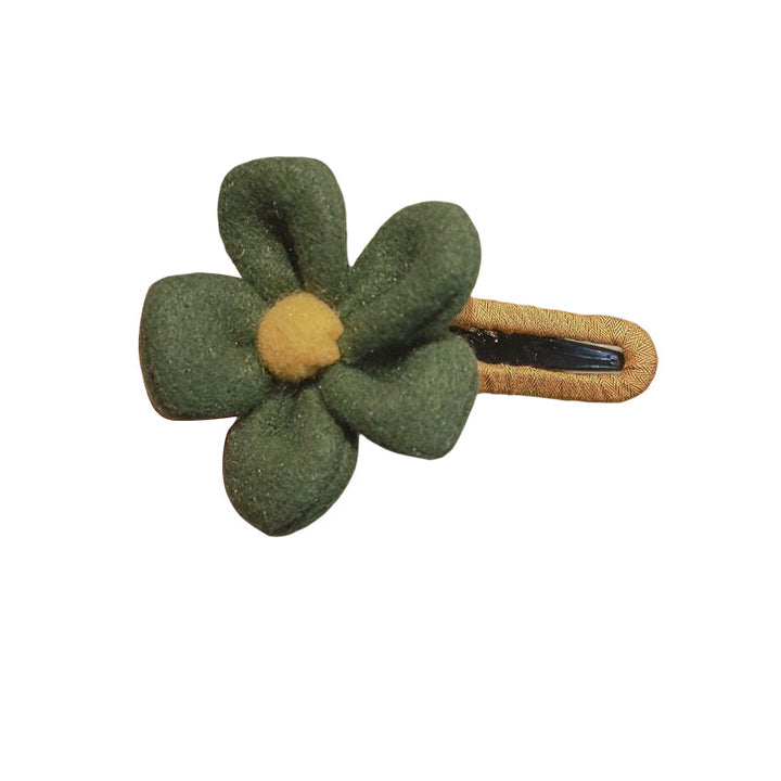 Elegant Plush Flower Hairpins Skanto