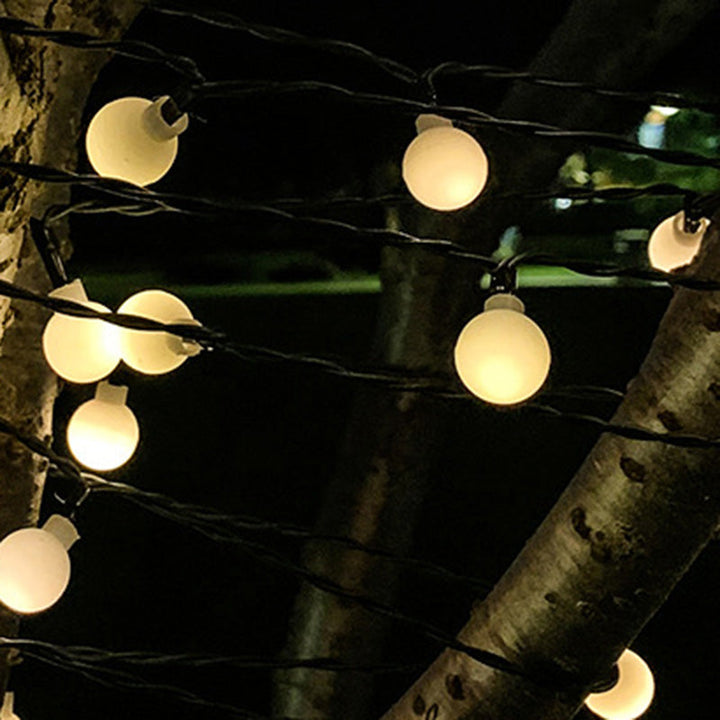 Skanto | Moderne Art Deco vanntett Solar-PVC-Gummi-akryl-snor-bees-ball-kristall-ball-fall-LED lys utendørs for hagen