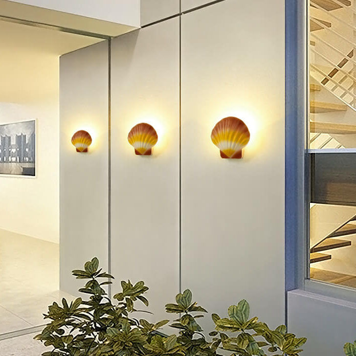 Utendørs Kreativ Skall Design Aluminium LED Vanntett Vegglampe | Skanto