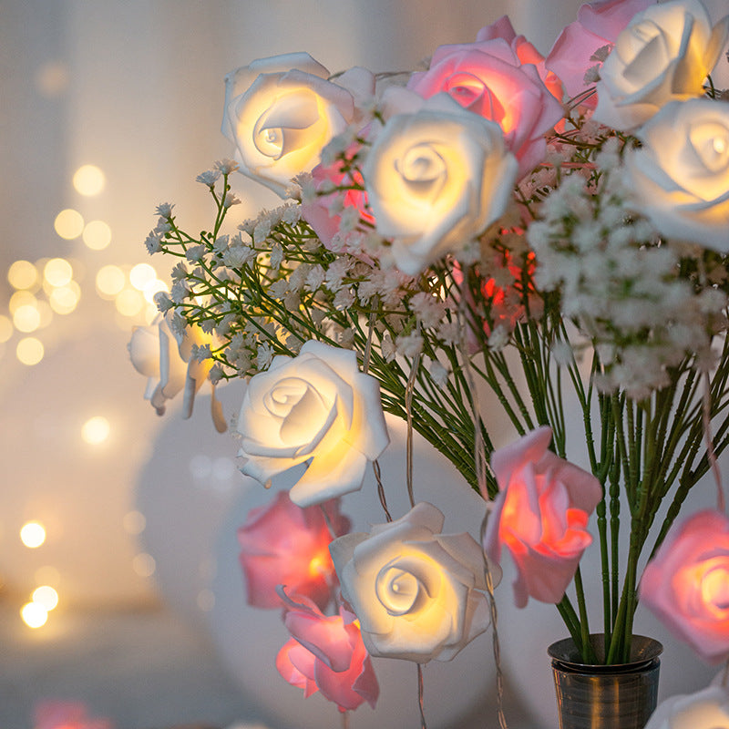 Skanto | Moderne Kreativ Rose Ferie Dekorasjon PV Bubble Mu LED Lyskjeder