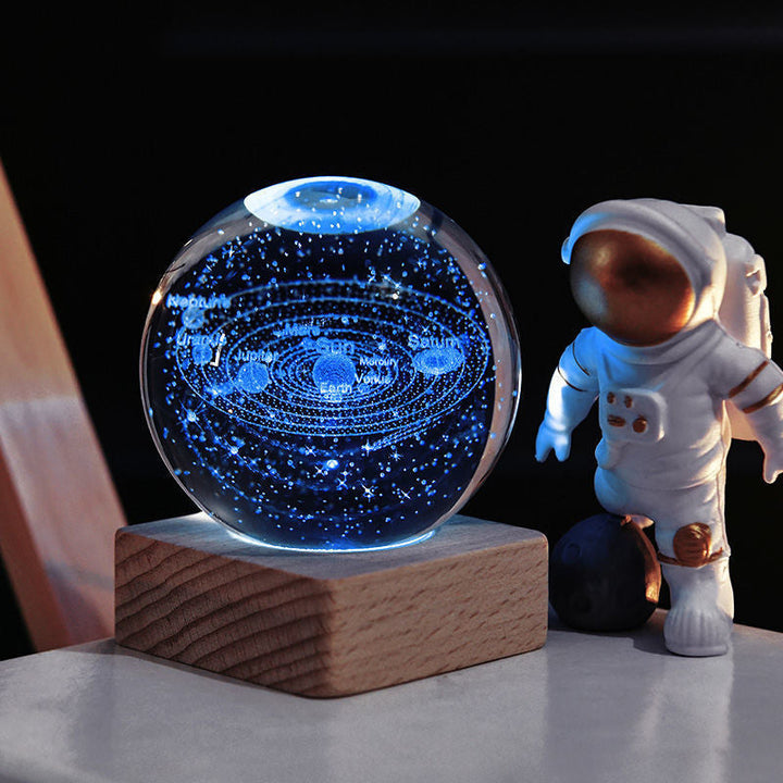 Skanto | 3D Galaxy Crystal Ball Nattlampe Dekorlampe