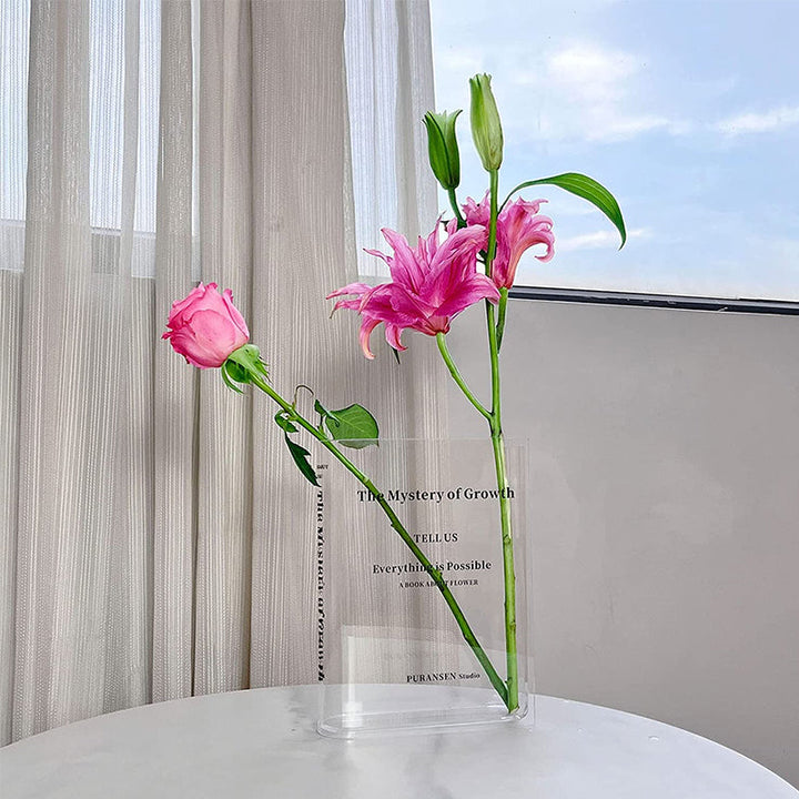 Bokformet akryl vase | Skanto