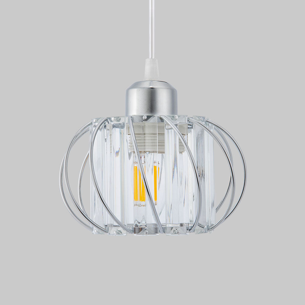 Skanto | Pendellampe svart glass kule taklampe