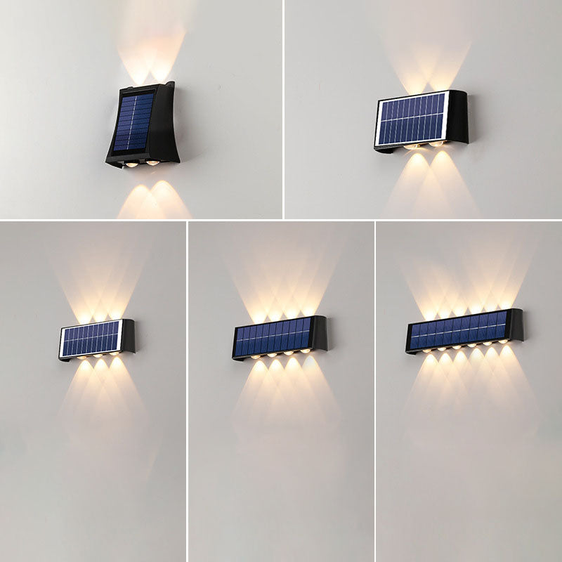 Skanto | Moderne Enkelhet Sol Vannavstøtende Rektangulær ABS PMMA LED Vegglampe For Utendørs Patio