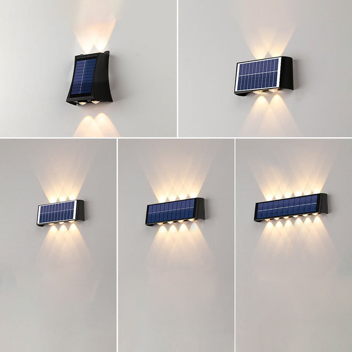 Skanto | Moderne Enkelhet Sol Vannavstøtende Rektangulær ABS PMMA LED Vegglampe For Utendørs Patio