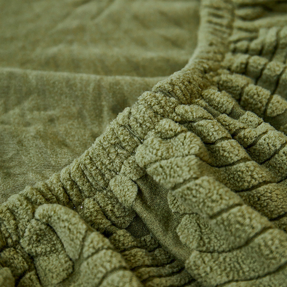 Norvo | Moderne Blader Jacquard Vanntett Anti-Ripe Stretch Full Dekke Sofa Dekke