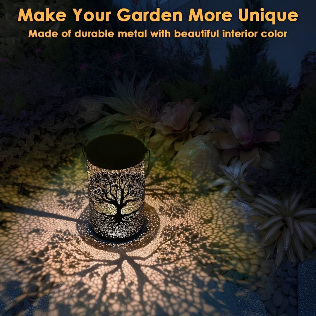 SolarArt Lantern - Luksus Metall Kunst Dekorasjon Solar Utendørs Lantern | Skanto