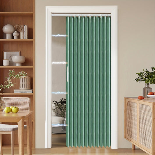 Norvo | Fargerik magnetisk faltegardin – Enkel innredning, plassbesparende romdeler for hjem og virksomhet – Livlig kunstnerisk design, maskinvaskbart polyester