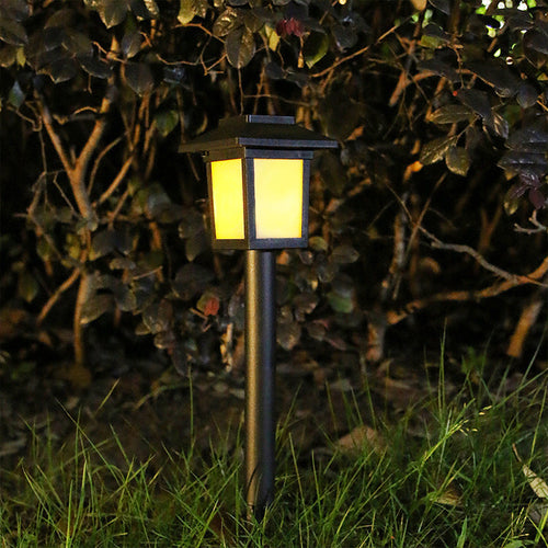 Moderne Minimalistisk Vanntett Solfylt Firkantet ABS PVC LED Utendørs Landskapslys For Hage | Skanto