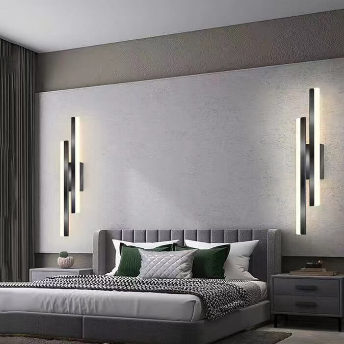 Skanto | LuxLine Moderne LED Vegglampe | Minimalistisk Design | Jern & Akryl | Dimmbar Lys