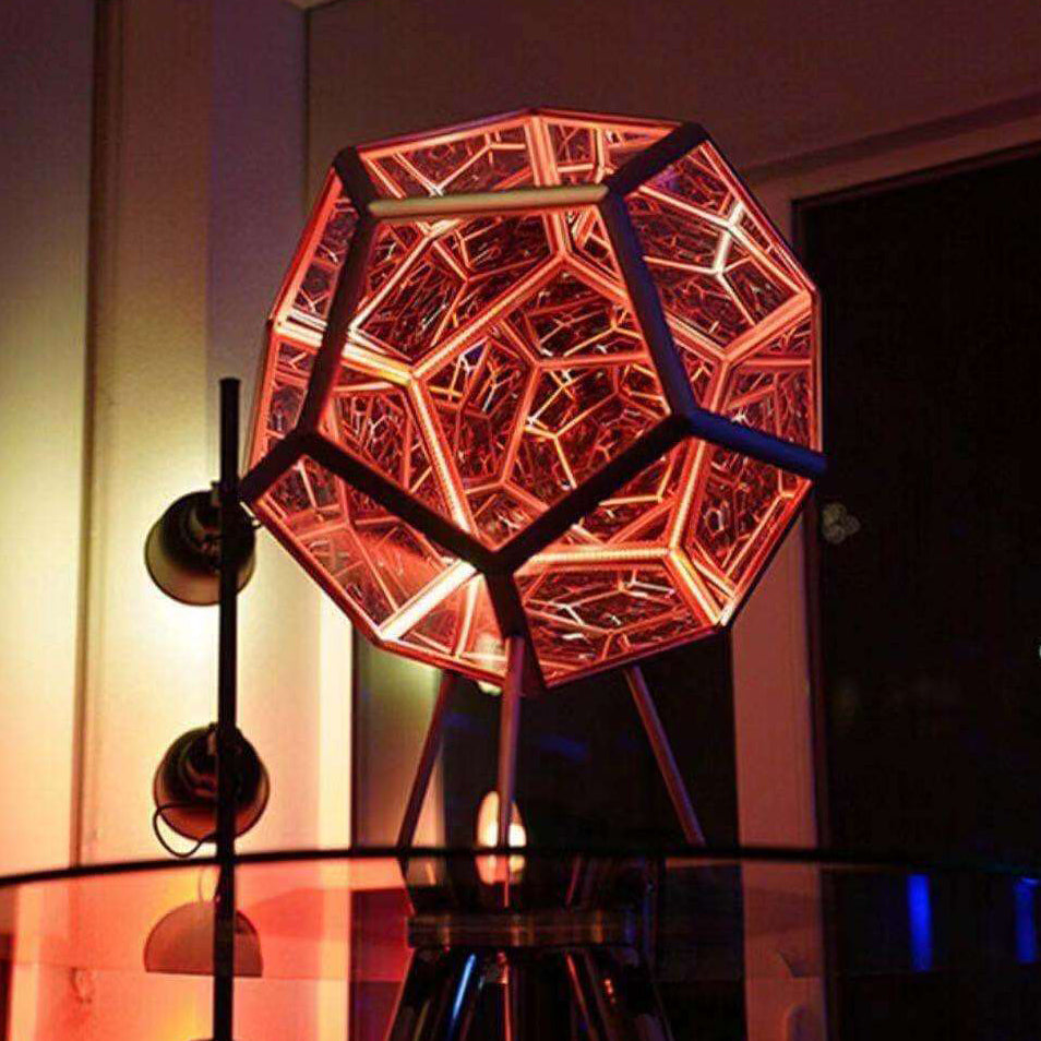 Skanto | Infinity Dodecahedron LED Nattlys Kunst Bordlampe