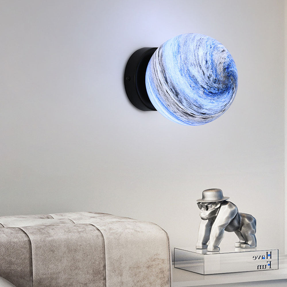 Skanto | Glass Ceiling Light Modern Globe Fixture