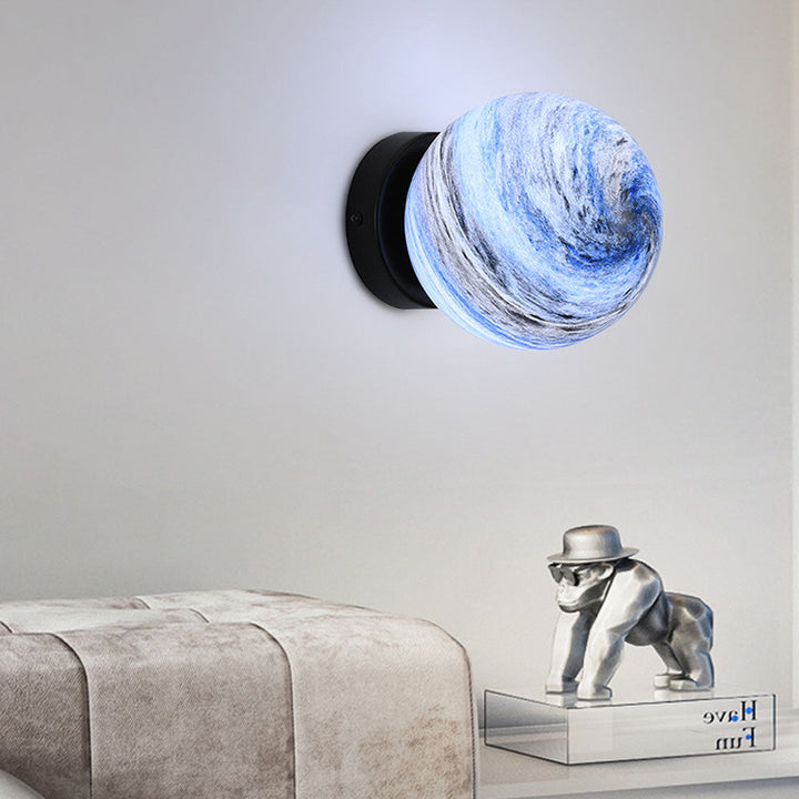 Skanto | Glass Ceiling Light Modern Globe Fixture