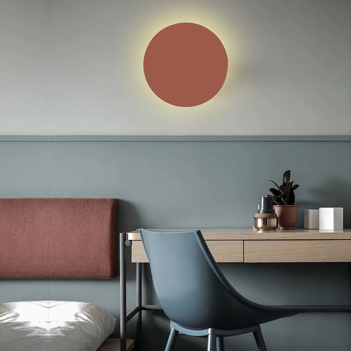 Skanto | GlowOrb Minimalistisk Rund LED Vegglampe | Fargevariasjon | Dimmbar Lys