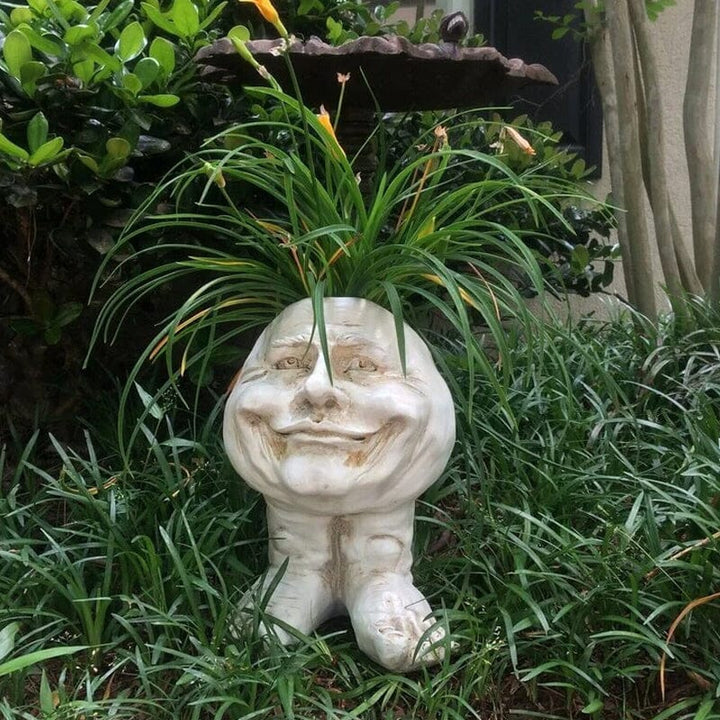 Skanto | Ansikts Statue Plantepotte
