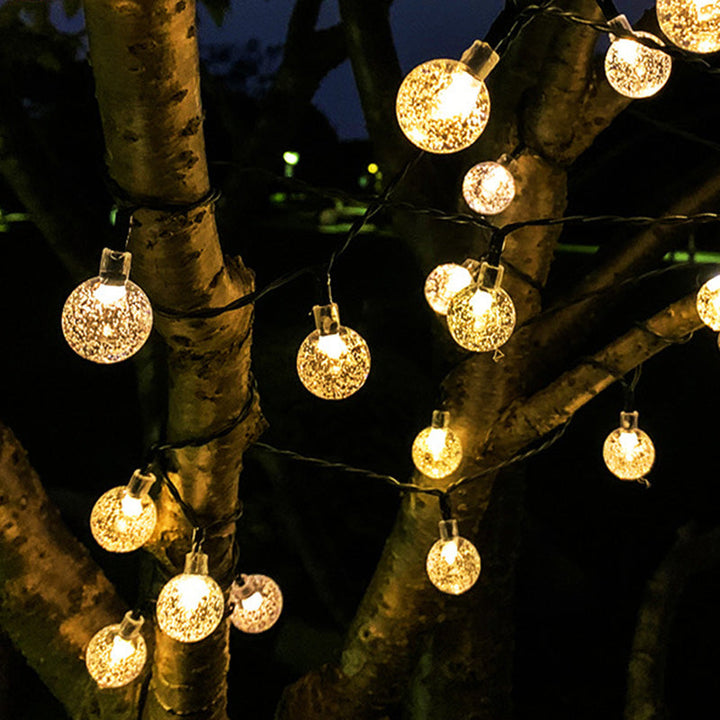 Skanto | Moderne Art Deco vanntett Solar-PVC-Gummi-akryl-snor-bees-ball-kristall-ball-fall-LED lys utendørs for hagen