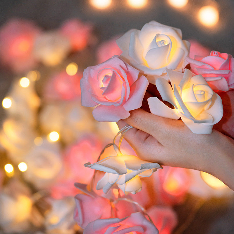 Skanto | Moderne Kreativ Rose Ferie Dekorasjon PV Bubble Mu LED Lyskjeder
