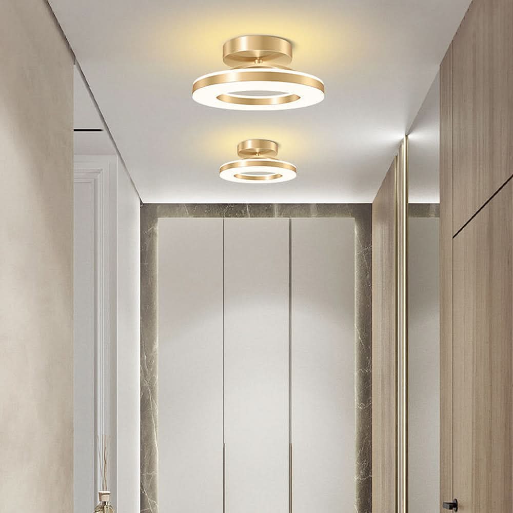 Skanto | ZAYNO Svart LED Taklampe – Moderne Innfelt Montert
