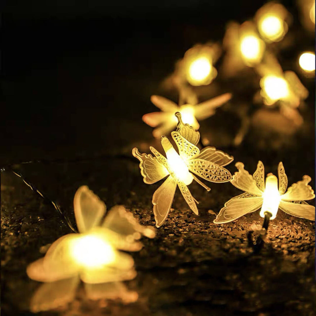 Skanto | Luminelle LED Lyslenker | Sommerfugl Design | For Hage, Balkong & Terrasse | Utendørs Dekor