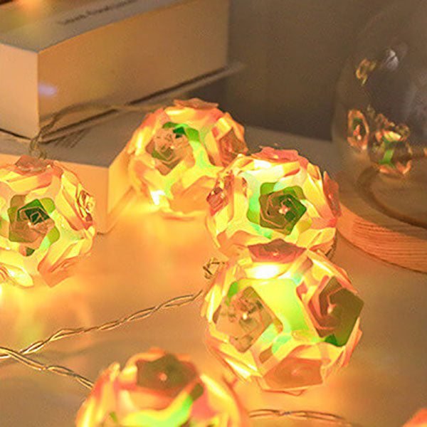 Skanto | Moderne roser dekorert USB LED fargede lyskjeder