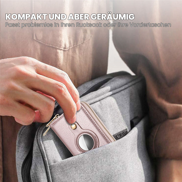 Skanto | Intelligent AirTag-Zip RFID Lær Lommebok
