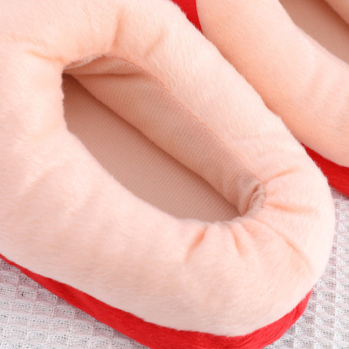 Skanto | Morsomme fotplush novitetssandaler