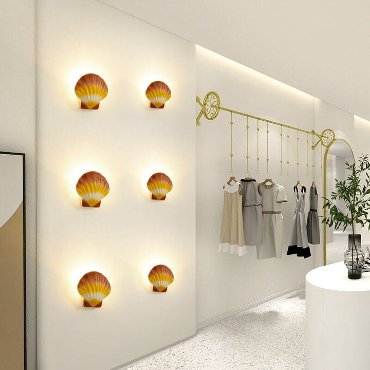 Utendørs Kreativ Skall Design Aluminium LED Vanntett Vegglampe | Skanto