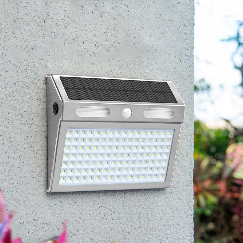 Solargenerator Induksjon Rustfritt Stål Trapezoidal LED Utendørs Vanntett Vegglampe | Skanto