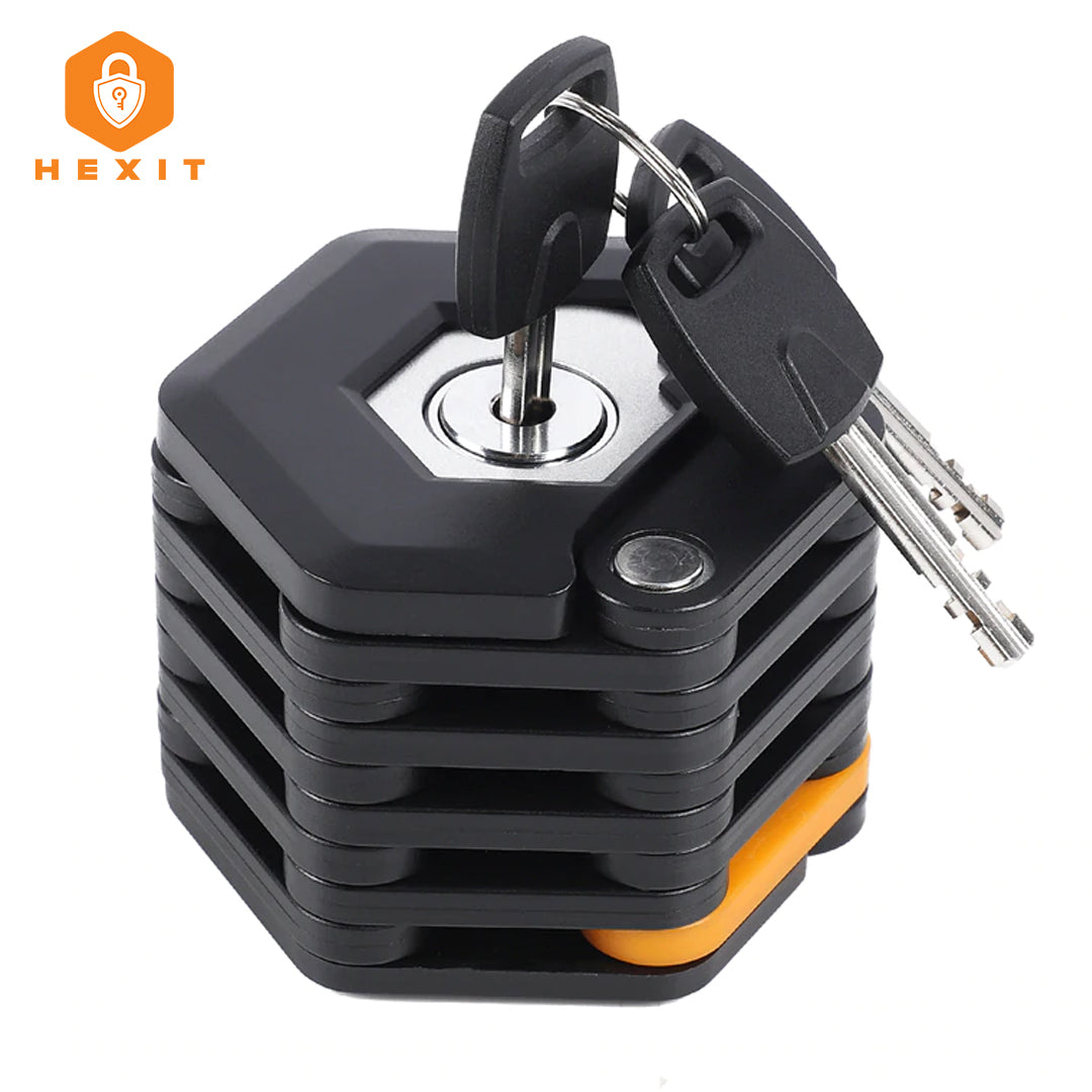 HEXIT™ FoldLock - Kompakt og Lett Sykkellås Skanto