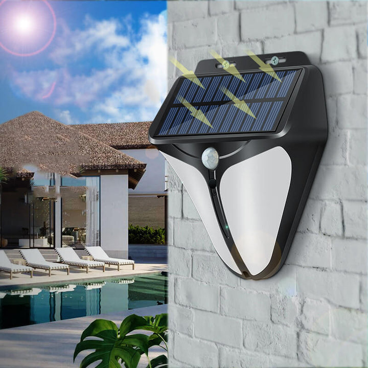 Skanto | Solenergi Intelligent Trekant Utendørs Vanntett Kroppssensor Patio LED Vegglampe