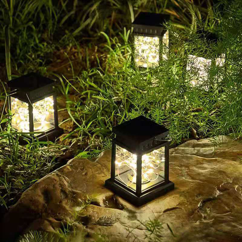 Moderne Minimalistiske Sol Rechteckige Jern Glass LED Utendørslys For Hage | Skanto