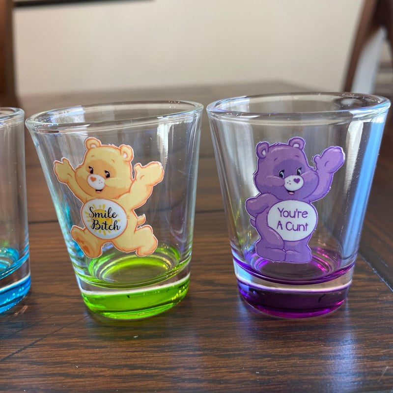 Skanto | Swear Bears Likørglass, 6 Stykker