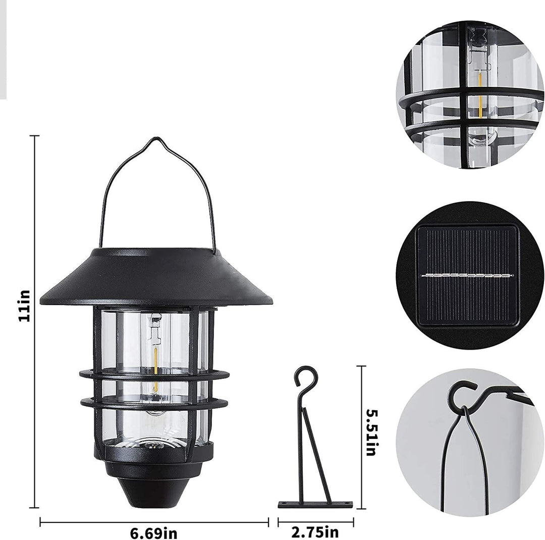 Moderne, retroinspirert, vanntett vegglampe laget av aluminium og glass med solcellefunksjon, sylindrisk, med én flamme, for oppheng på veggen til terrassen.