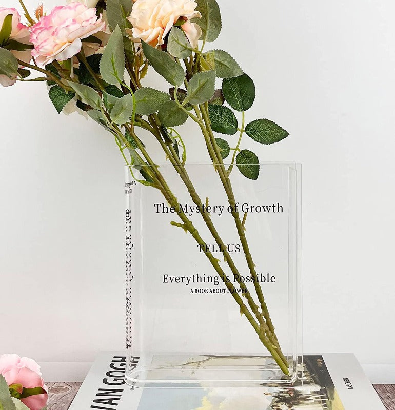 Skanto | Akryl Bok Vase – Moderne Dekorativ Blomsterholder