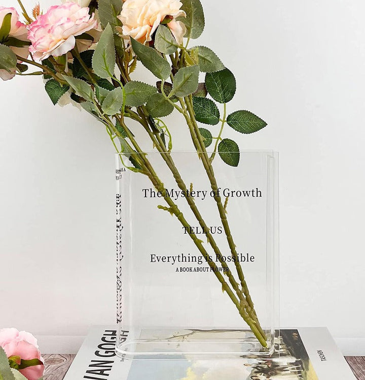 Skanto | Akryl Bok Vase – Moderne Dekorativ Blomsterholder