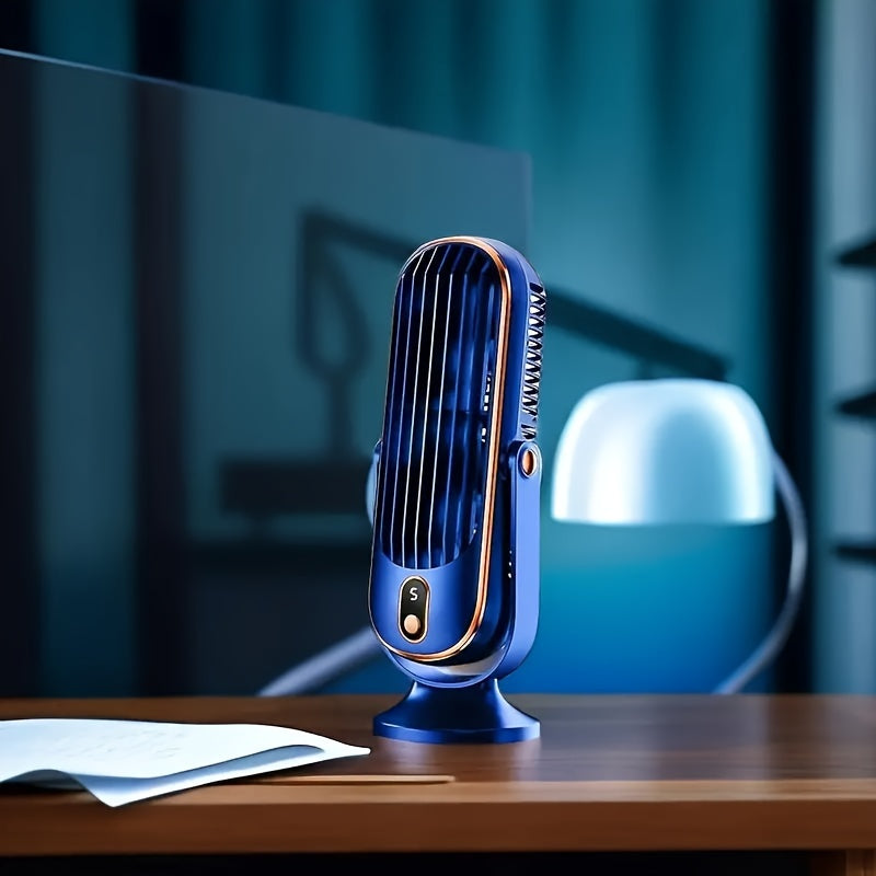 Bærbar luftkondisjoneringsvifte - Stor batteri, dobbeltmotor, 5-trinns luftkjøler med 720° surround luftblåser - Ideell for kontor, camping, utendørs RV, USB-vifte - Flott gave til Thanksgiving, Halloween, jul | Skanto