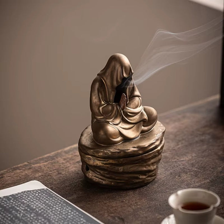 Skanto | Silent Monk Backflow Keramisk Røkelsesbrenner
