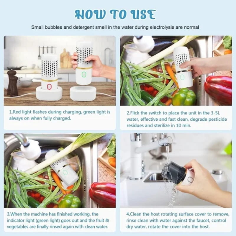 Norvo | PureZest – Fjerner umiddelbart 99% av bakterier og plantevernmidler fra mat