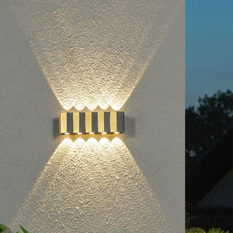 Skanto | Moderne Lys Luksus Gyldent Aluminium Utendørs Vanntett Terrasse LED Vegglampe