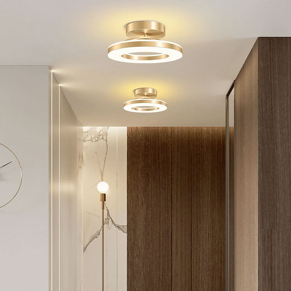 Skanto | ZAYNO Svart LED Taklampe – Moderne Innfelt Montert