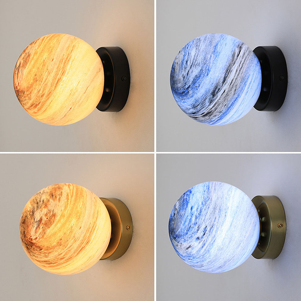 Skanto | Glass Ceiling Light Modern Globe Fixture