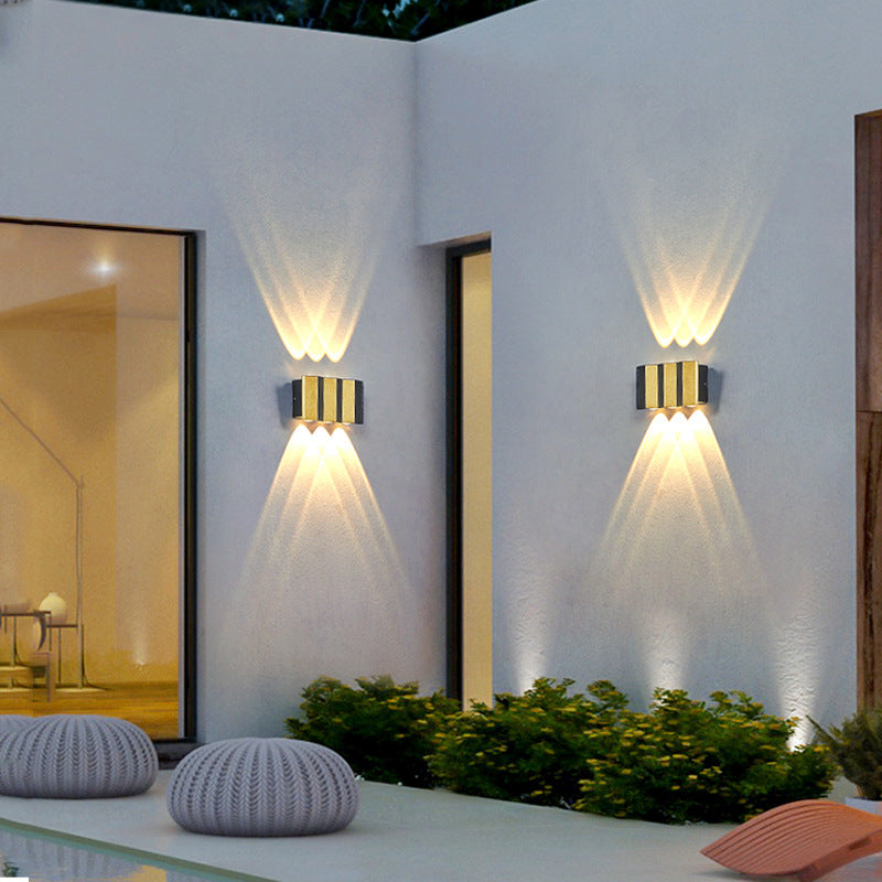 Skanto | Moderne Lys Luksus Gyldent Aluminium Utendørs Vanntett Terrasse LED Vegglampe