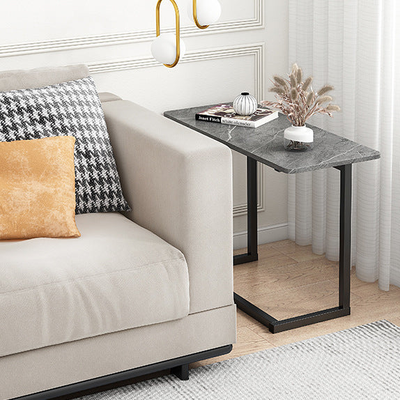 Skanto | ModernoCurve C-Side Table | MDF tabletop | Moderne design | Plassbesparende | Perfekt for stue og soverom
