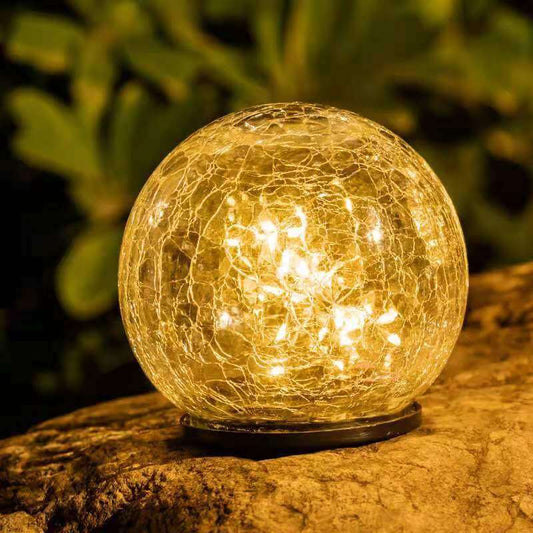 Norvo | Solar Moderne Minimalistisk Glass Gulvdekorasjon LED Utendørs Landskapslys