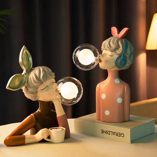 Norvo | Elegant retro bordlampe for stuen - Håndlaget dekorativ belysning