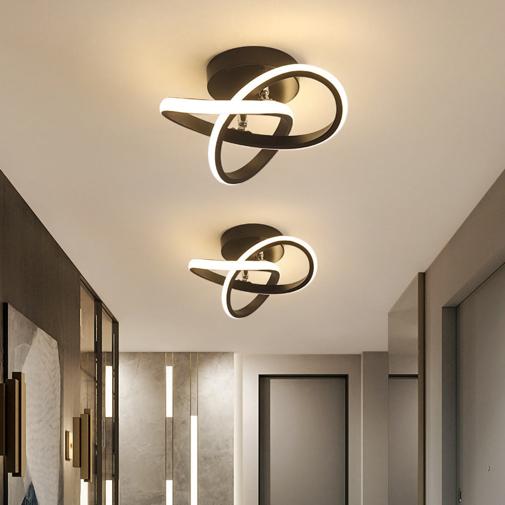 Skanto | Taklampe med LED svart metallramme