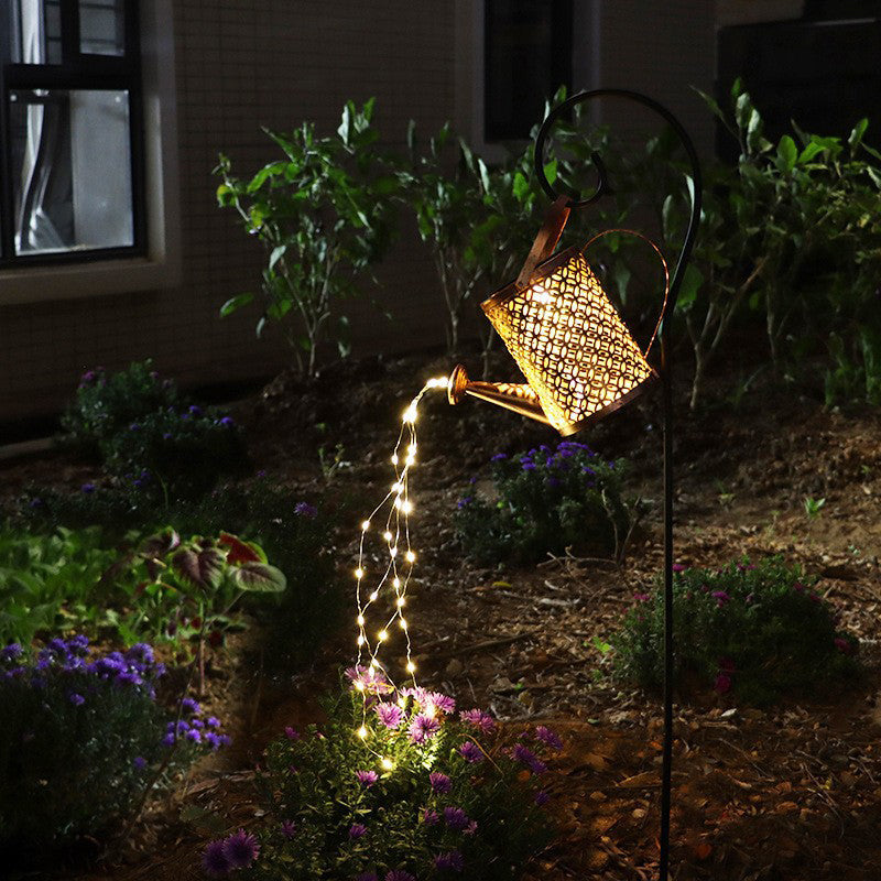Moderne Kreative Solkettle Jern LED Utendørlys For Hage | Skanto