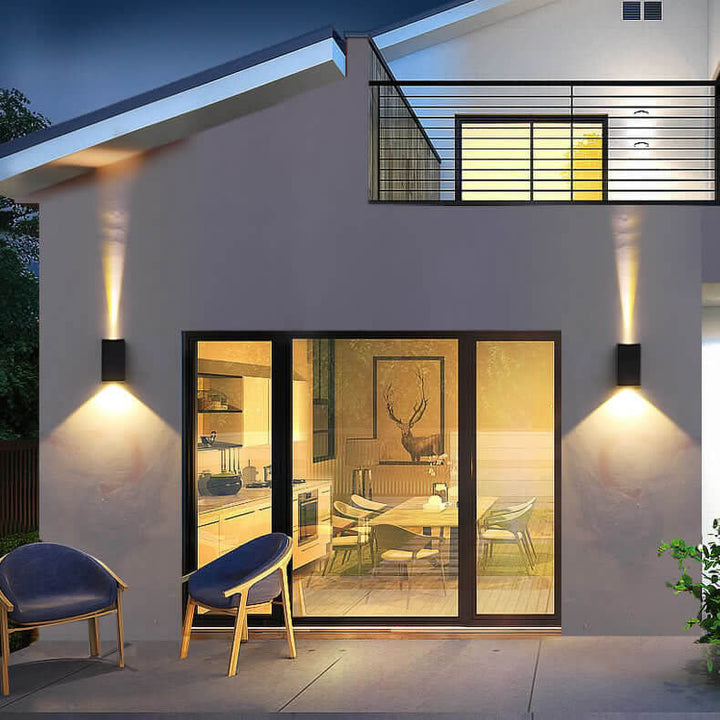 Solar Simple Trapezoid Utendørs Vanntett LED Vegglampe | Skanto