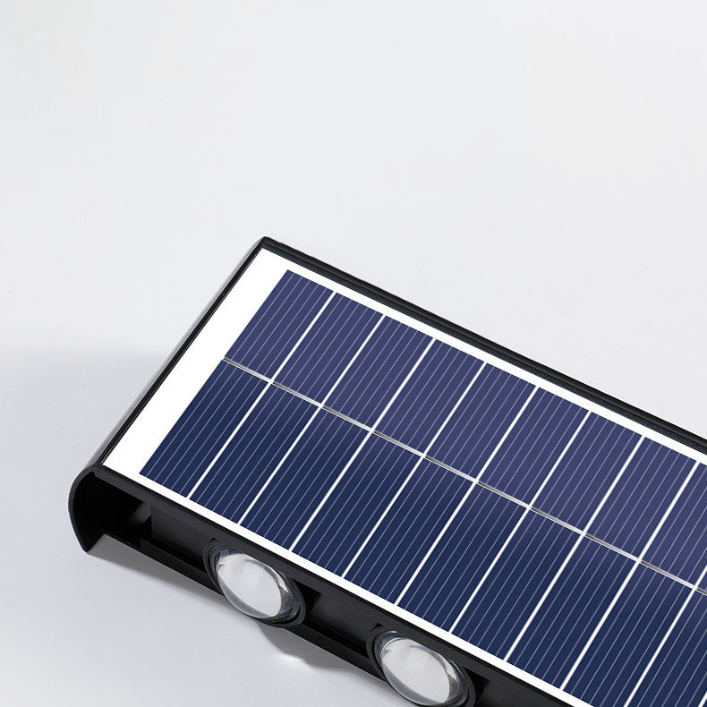 Norvo | Modern Simplicity Solarlampe Vanntett Rektangulær ABS PMMA LED Vegglampe For Utendørs Patio