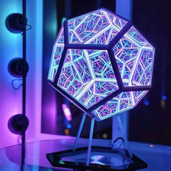 Skanto | Infinity Dodecahedron LED Nattlys Kunst Bordlampe